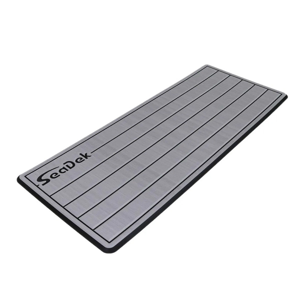 SeaDek 16&rdquo; x 39" 20mm Dual Density Large Teak Helm Pad w/SeaDek Logo - Brushed Texture - Storm Gray/Black (406.4mm x 990.6mm x 20mm)