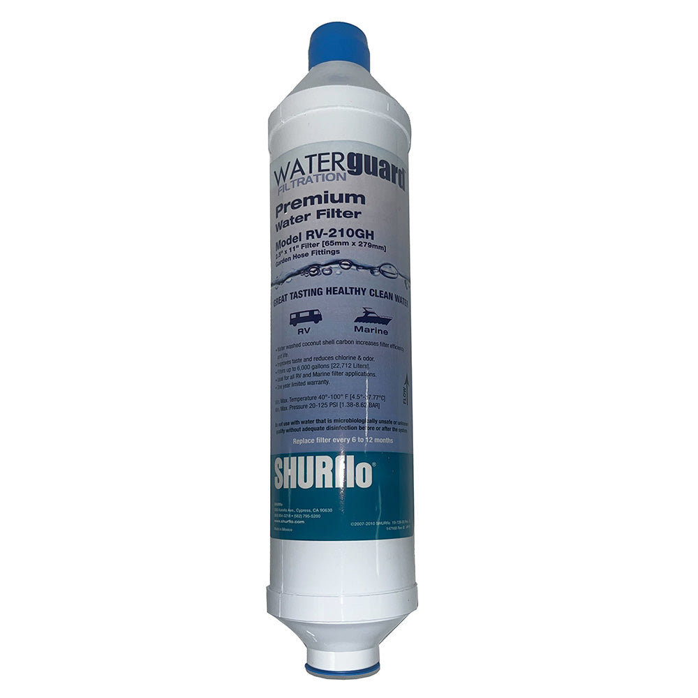 Shurflo by Pentair City Water Entry In-Line Filter w/Garden Hose Ends