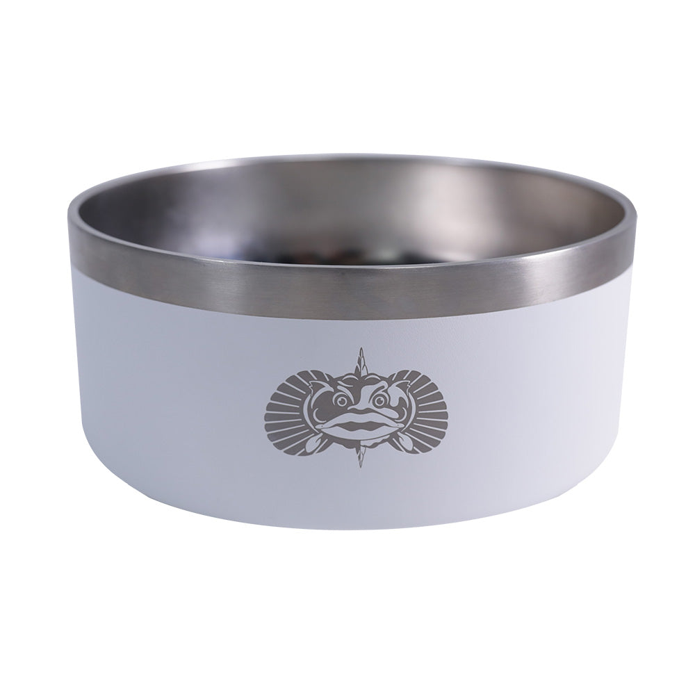 Toadfish Non-Tipping Dog Bowl - White (Pack of 4)