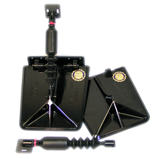 Nauticus SX9510-40 Smart Tab SX Composite Trim Tabs 9.5&rdquo; x 10&rdquo; - f/12-16&rsquo; Boat w/40 - 80HP - Black