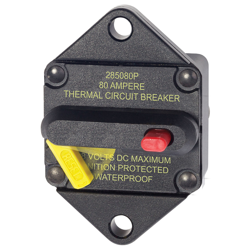 Blue Sea 7086 80 Amp Circuit Breaker Panel Mount 285 Series