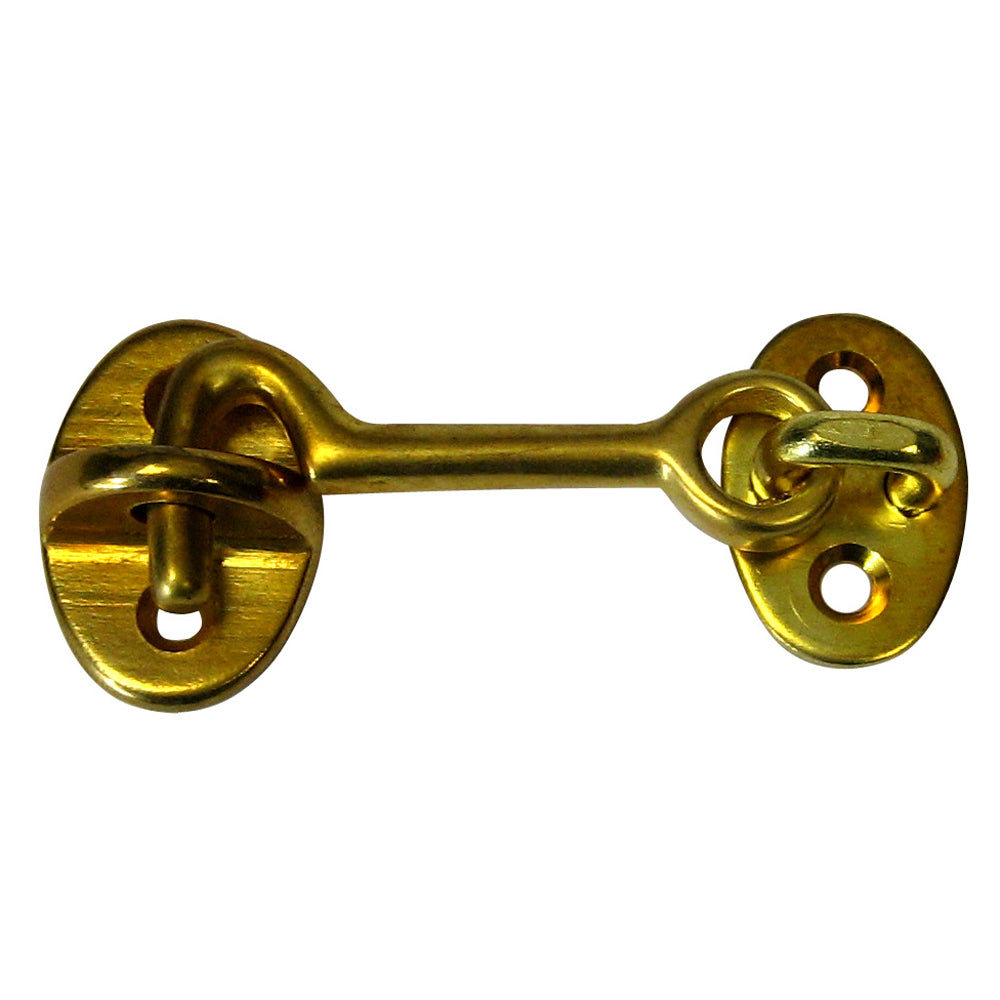 Whitecap Cabin Door Hook - Polished Brass - 2" (Pack of 6)