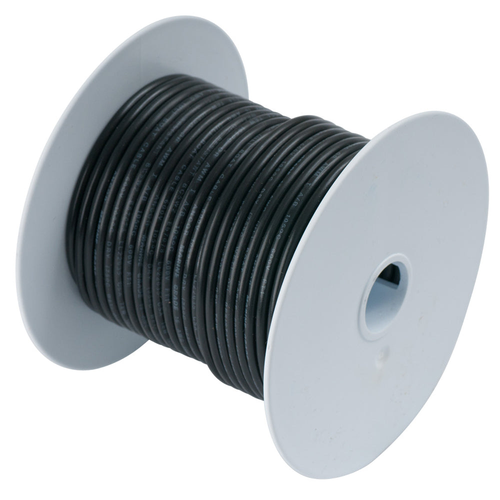 Ancor Black 18 AWG Tinned Copper Wire - 100' (Pack of 6)