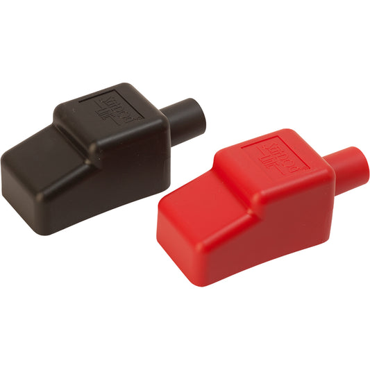 Sea-Dog Battery Terminal Covers - Red/Back - 1/2" (Pack of 6)