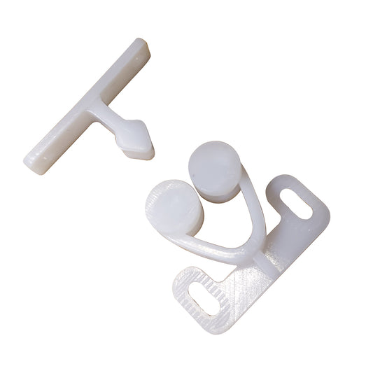 Sea-Dog Twin Roller Door Catch - White (Pack of 8)