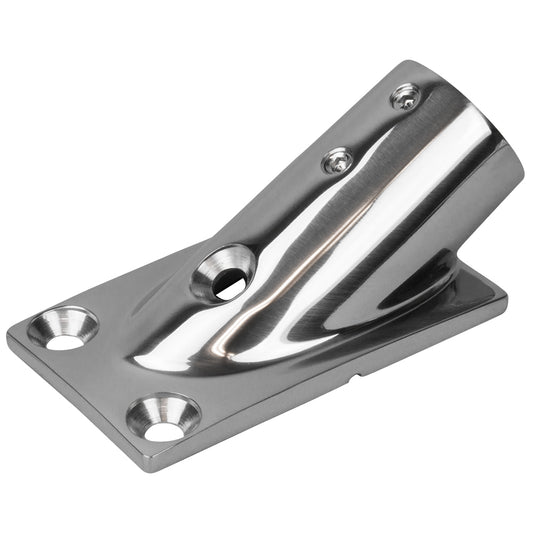 Sea-Dog Rail Base Fitting Rectangular Base 30° 316 Stainless Steel - 1-7/8" x 3-3/16" - 1" OD (Pack of 4)